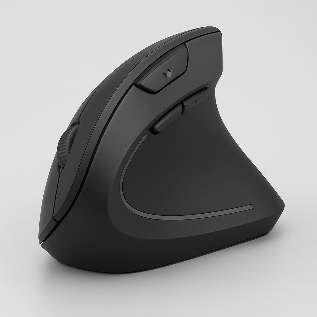 Ergonomic Vertical Wireless Mouse 2.4GHz – 6 Button Optical Mice with 3 Adjustable DPI (800/1200/1600) for Laptop, PC & Desktop Computers